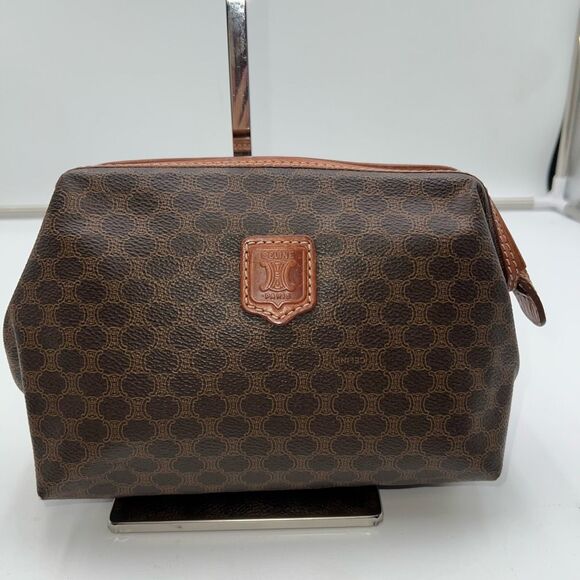 Celine Vintage Macadam Pouch with COA *see pics and description - Picture 1 of 13